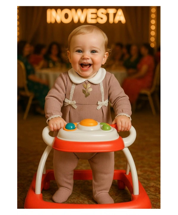 Kız Bebek %100 Pamuk Dantelli Tulum