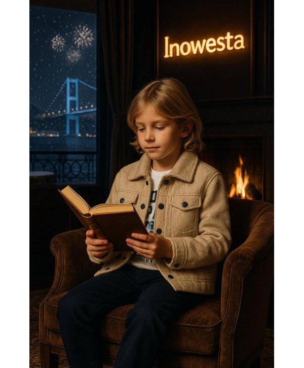 Erkek Çocuk Kalın KAŞE Ceketli 3Lü Takım |Bir Beden Büyük Tercih Ediniz|