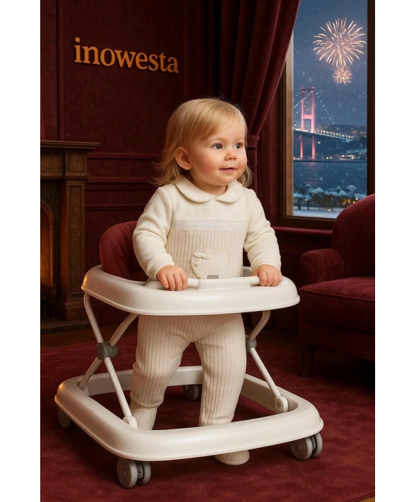 Kız Bebek Özel Aplike Nakışlı Kadife Üst Kalite Tulum