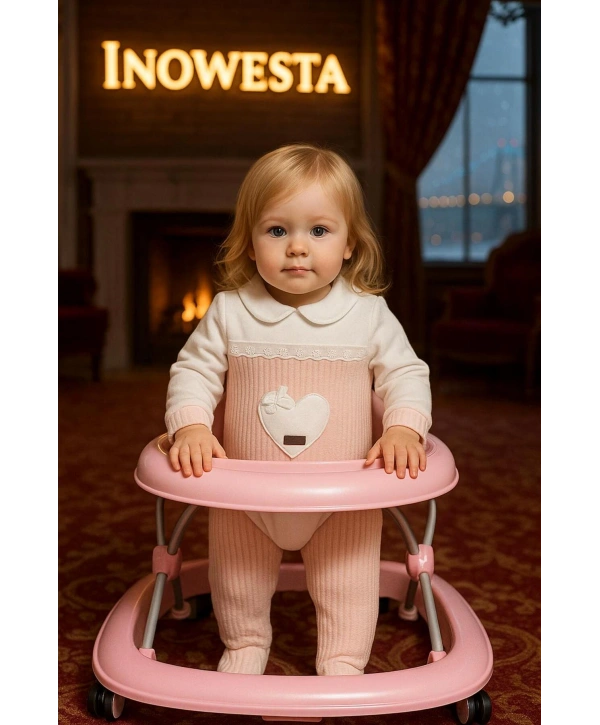 Kız Bebek Özel Aplike Nakışlı Kadife Üst Kalite Tulum