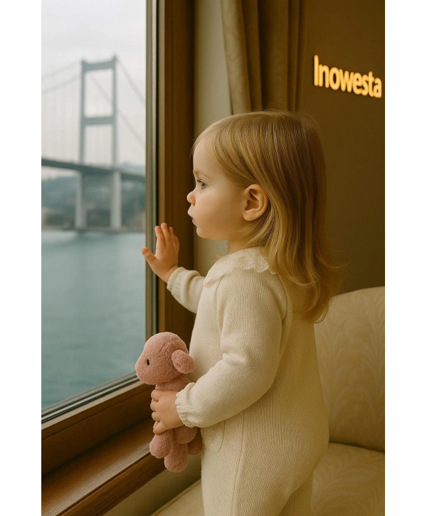 Kız Bebek çelik gibi Pamuk Triko Tulum