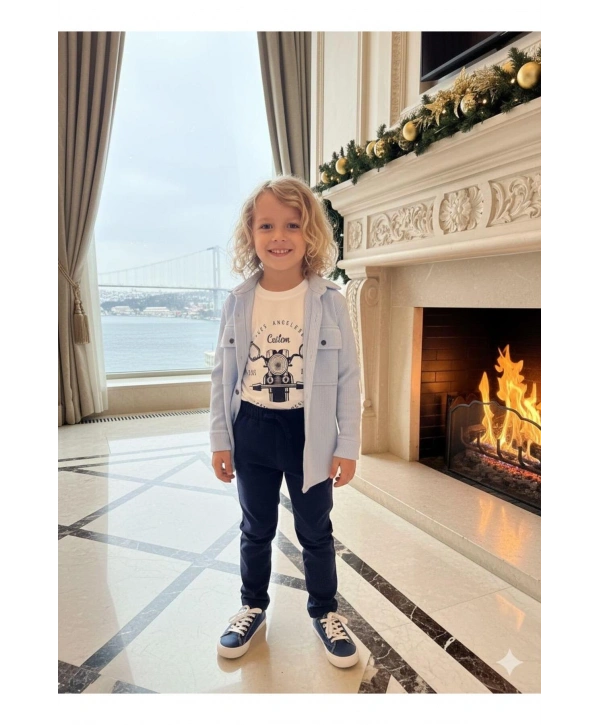 Erkek Çocuk 3Lü Günlük Özel Kombinli Takım 2 / 13 Yaş Arası (Bir Beden Büyük Tercih Edebilirsiniz)