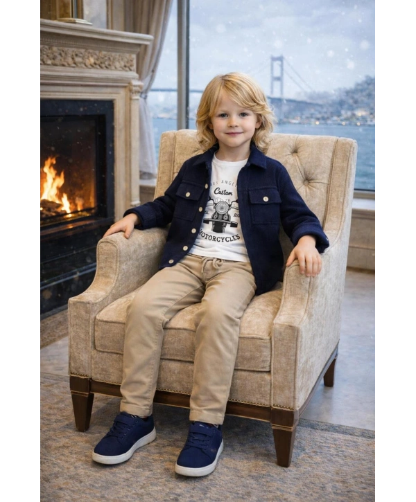 Erkek Çocuk 3Lü Günlük Özel Kombinli Takım 2 / 13 Yaş Arası (Bir Beden Büyük Tercih Edebilirsiniz)