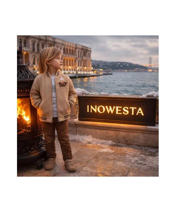 Erkek Çocuk 3Lü Kaşe Kabanlı Özel Kombinli Takım ÜST KALİTE (Bir Beden Büyük Tercih Edebilirsiniz)