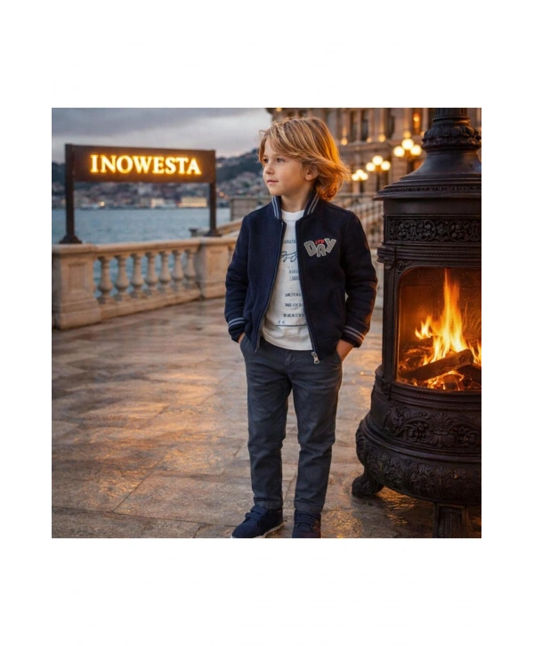 Erkek Çocuk 3Lü Kaşe Kabanlı Özel Kombinli Takım ÜST KALİTE (Bir Beden Büyük Tercih Edebilirsiniz)