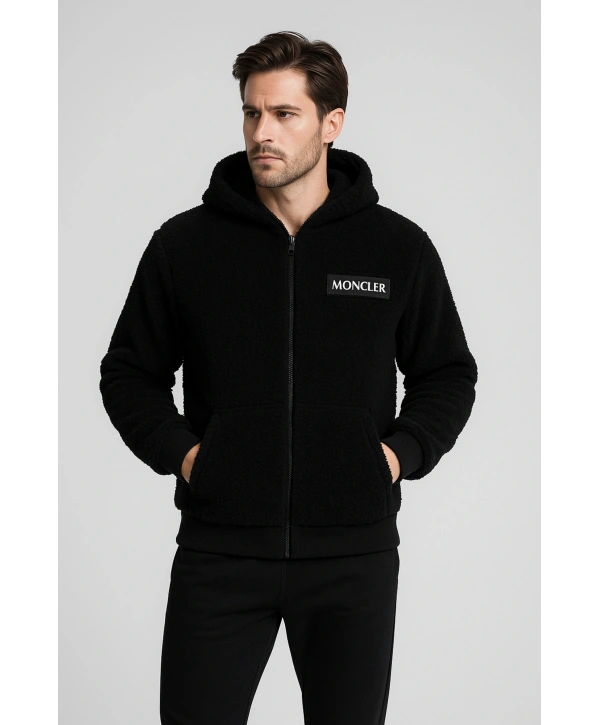 Kuzu Tüylü Astarlı Peluş Mont