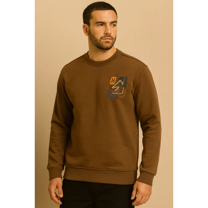 Bisiklet Yaka HR Üç İplik Sweatshırt