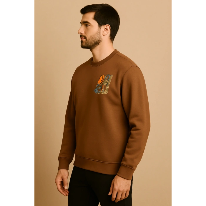 Bisiklet Yaka HR Üç İplik Sweatshırt