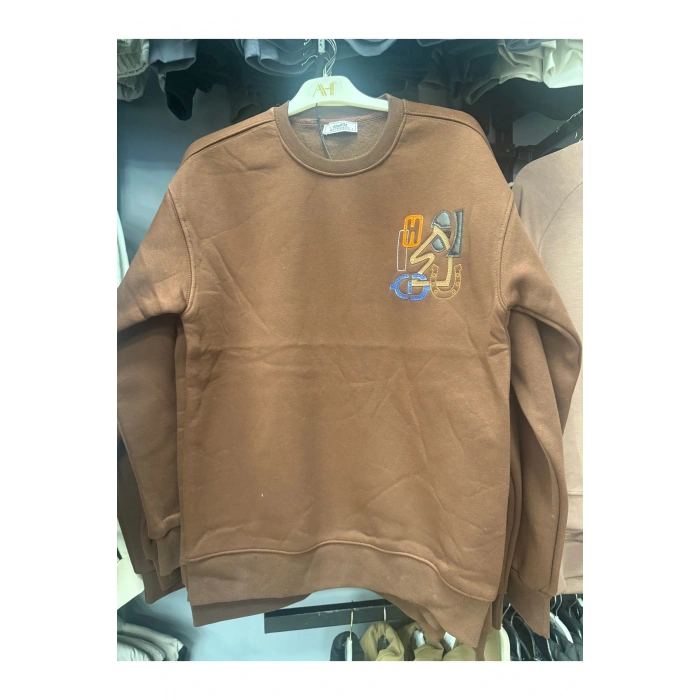 Bisiklet Yaka HR Üç İplik Sweatshırt