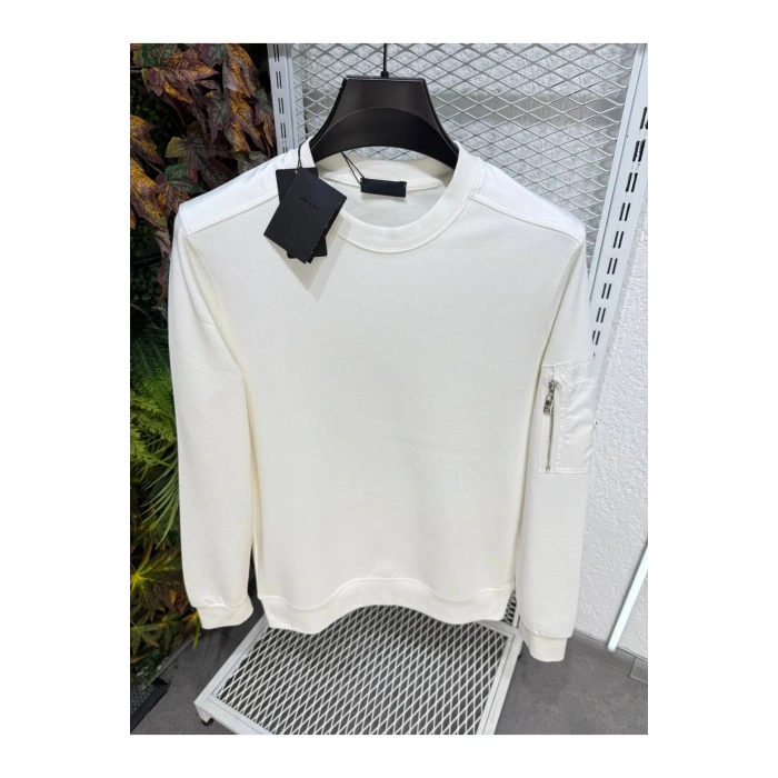 Bisiklet Yaka Kolda Cepli Tişört