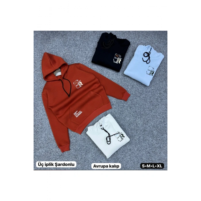 Kapşonlu ve Cepli Sweat