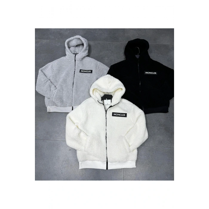 Kuzu Tüylü Astarlı Peluş Mont