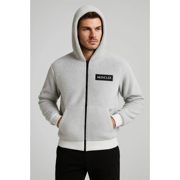 Kuzu Tüylü Astarlı Peluş Mont