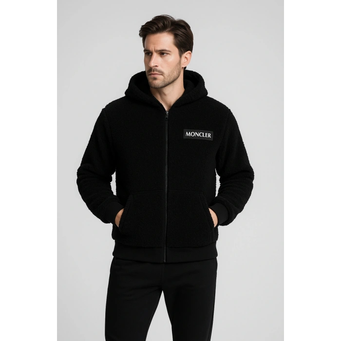 Kuzu Tüylü Astarlı Peluş Mont