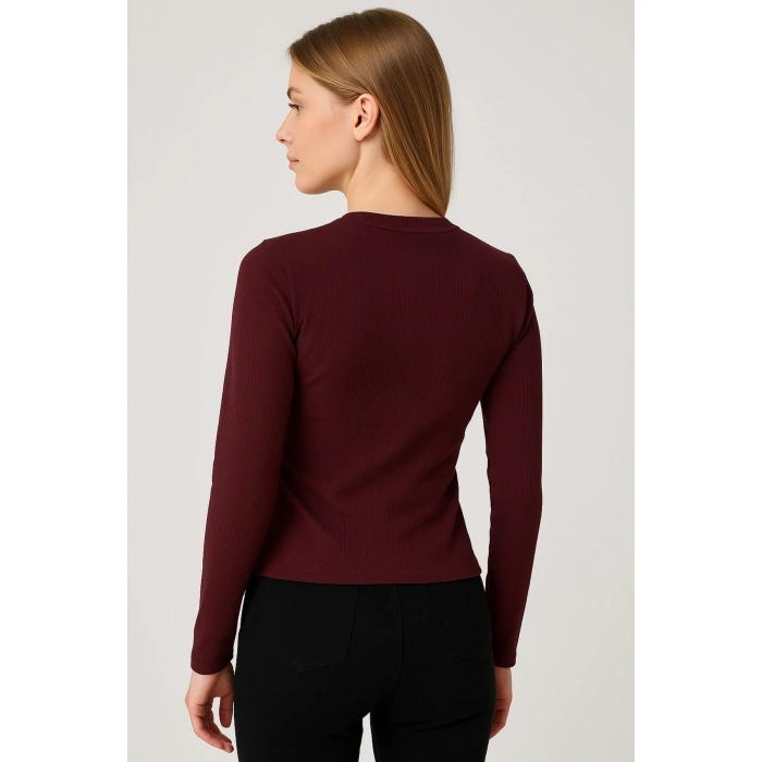 Ön Toka Detaylı Crop Bluz