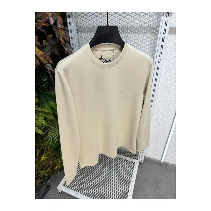 Bisiklet Yaka BC Düz Desen Sweatshirt