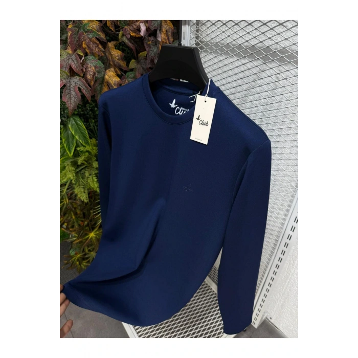 Bisiklet Yaka BC Düz Desen Sweatshirt