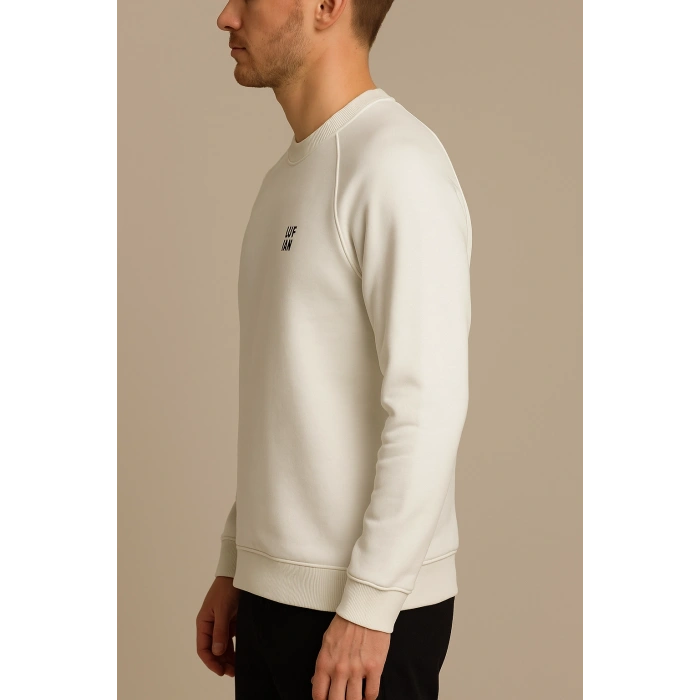 Bisiklet Yaka Üç İplik Kışlık Tişört