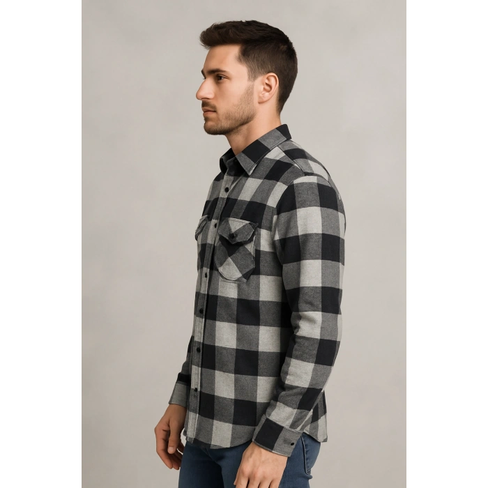 Kareli Oduncu Erkek Gömlek