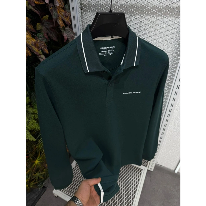 Polo Yaka Selanik Kumaş Sweatshirt (Test Ürünü)