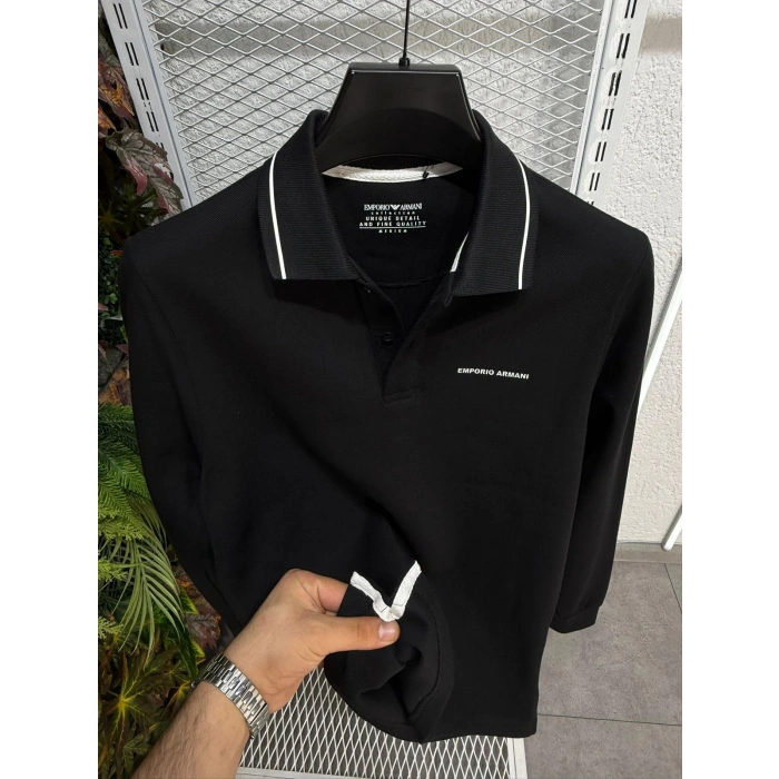 Polo Yaka Selanik Kumaş Sweatshirt (Test Ürünü)