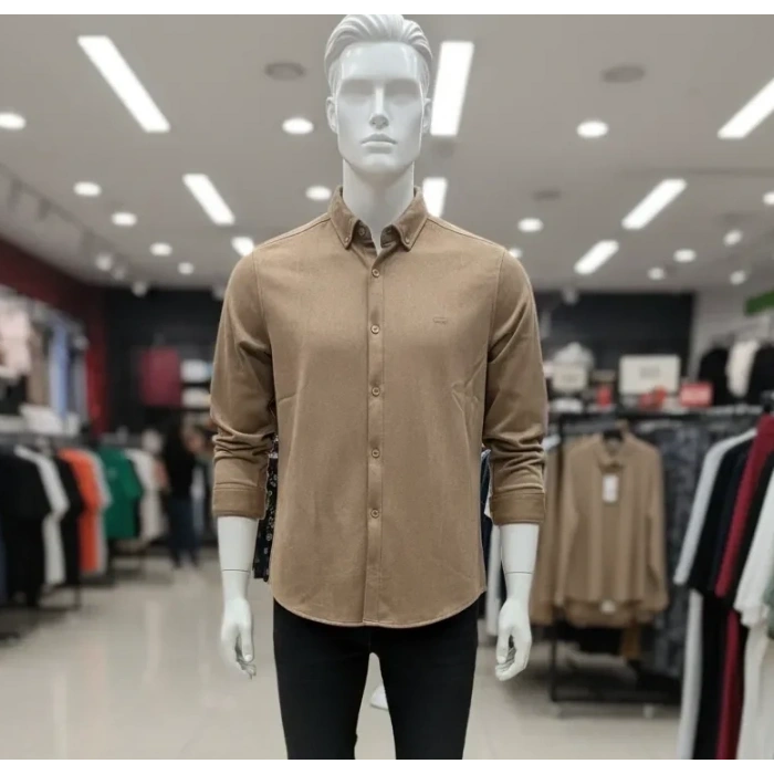 Süvet/Nubuk Deri Gömlek