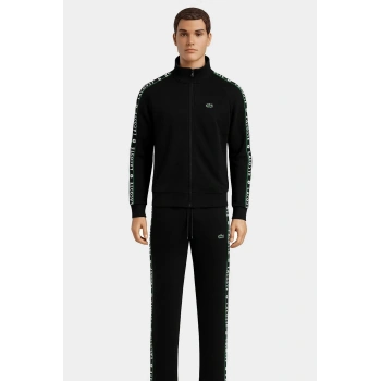 Omuz ve Kolları Çizgili Fermuarlı Eşofman Takımı