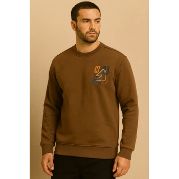 Bisiklet Yaka HR Üç İplik Sweatshırt