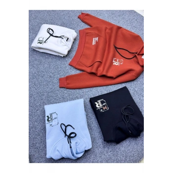 Kapşonlu ve Cepli Sweat