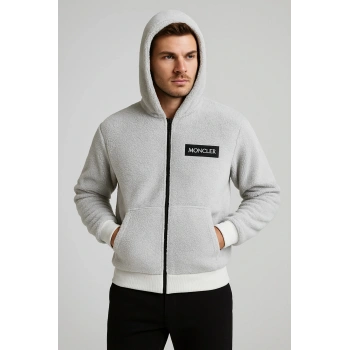 Kuzu Tüylü Astarlı Peluş Mont