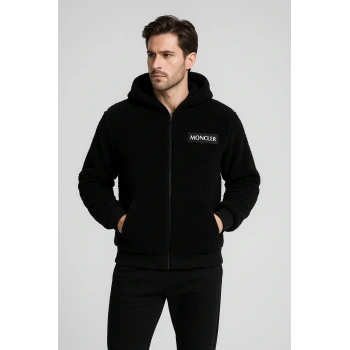 Kuzu Tüylü Astarlı Peluş Mont