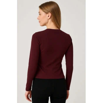 Ön Toka Detaylı Crop Bluz