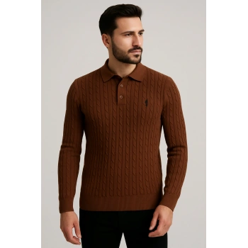 Polo Yaka Desenli Tişört