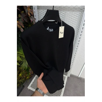 Bisiklet Yaka BC Düz Desen Sweatshirt