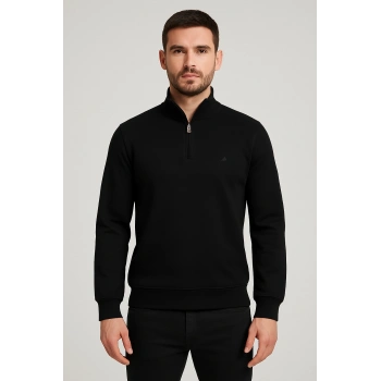 Balıkçı Yaka BC Fermuarlı Sweatshirt