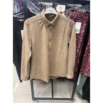 Süvet/Nubuk Deri Gömlek