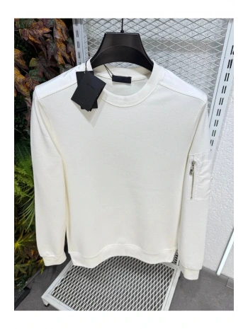 Bisiklet Yaka Kolda Cepli Tişört