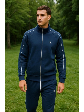 Fermuarlı Sade Renkli Eşofman Takımı