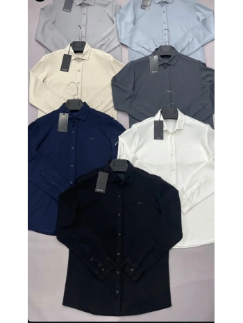 Erkek Düğmeli Cepsiz Gömlek