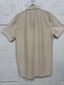 Kısa Kollu Bürümcük Doku Sade Gömlek