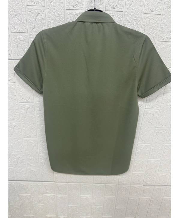 Bürümcük Doku Pike Kısa Kollu Gömlek