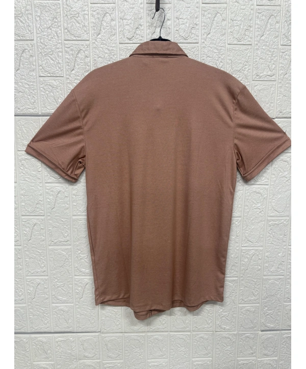 Kısa Kollu Pike Çıtçıt Düğmeli Gömlek