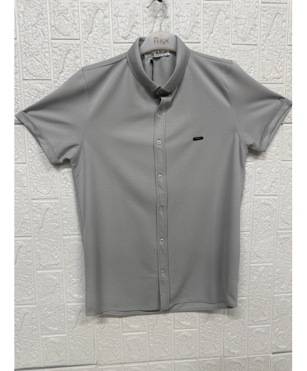 Kısa Kollu Sade Gömlek