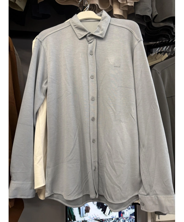 Erkek Düğmeli Cepsiz Gömlek