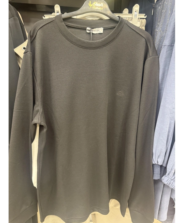 Bisiklet Yaka İki İplik Sade TShirt