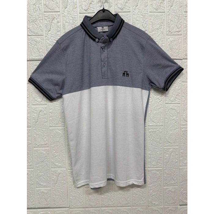 Parçalı Desen Kısa Kollu Tişört