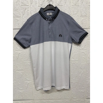 Parçalı Desen Kısa Kollu Tişört