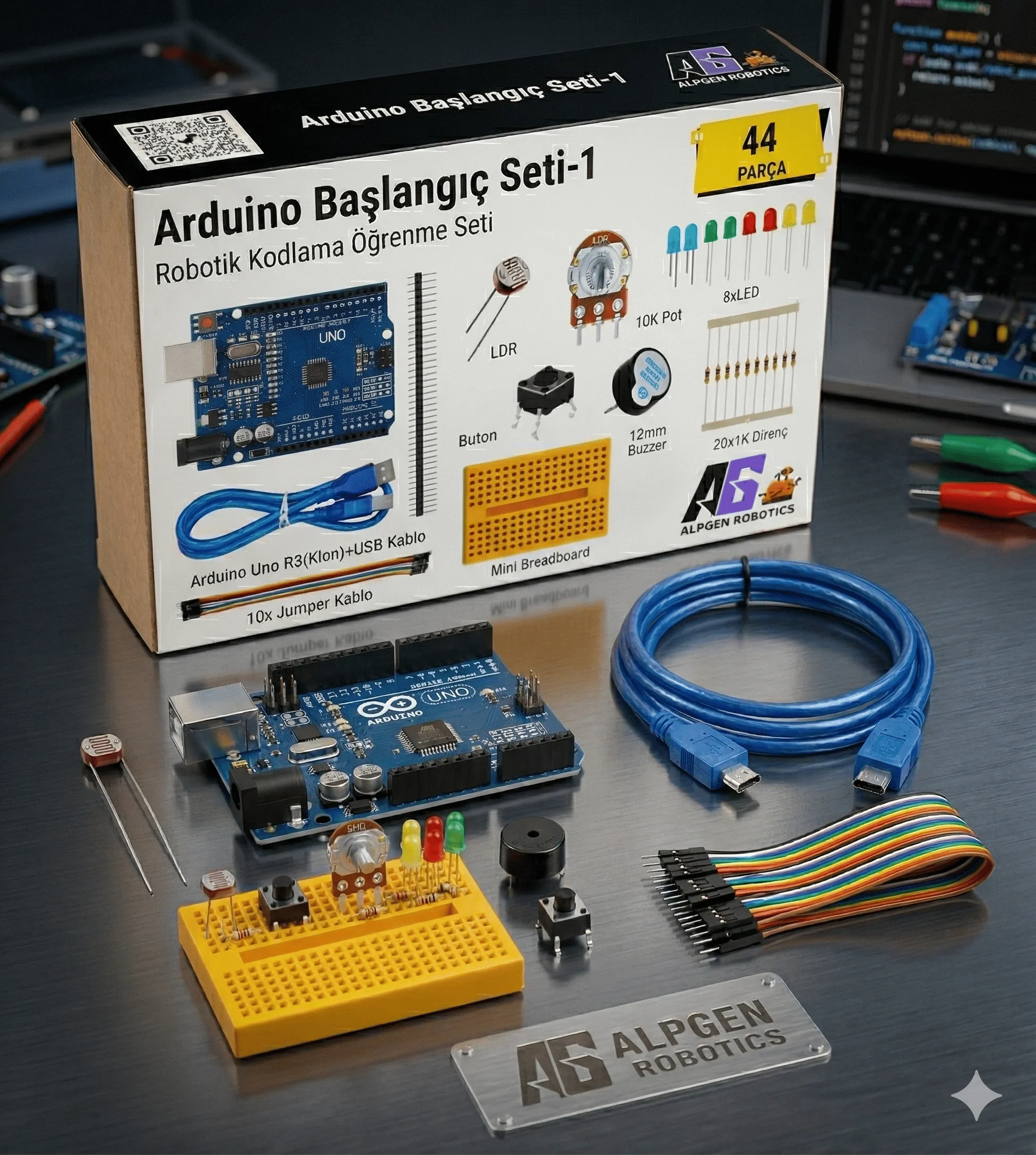 Arduino Uno Robotik Kodlama Başlangıç Seti-1