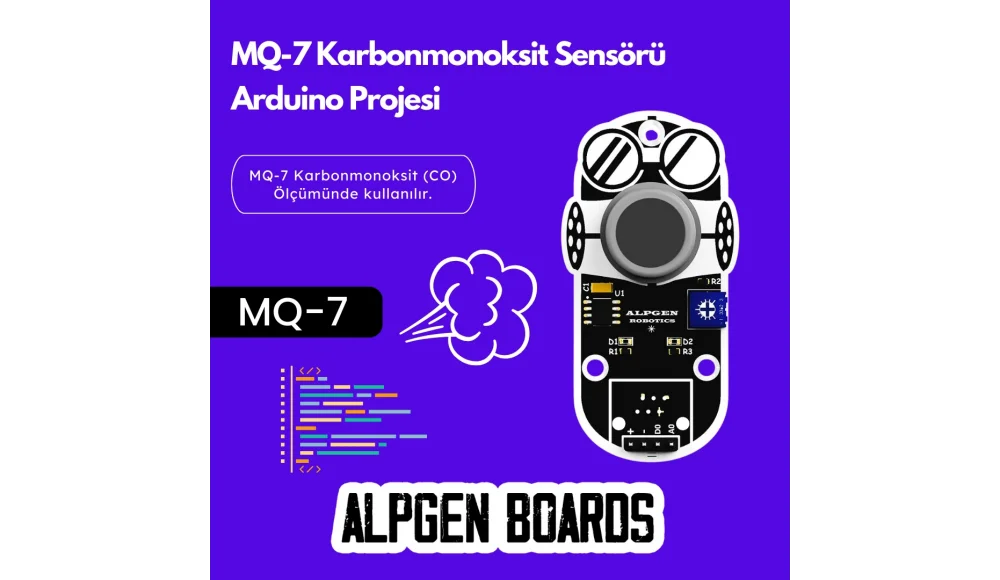 MQ-7 Karbonmonoksit (CO) Gaz Ölçümü Arduino Projesi