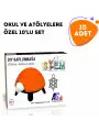 10 Adet STEM Kaplumbağa Seti - Çocuklar İçin Eğlenceli ve Eğitici Montaj Oyuncağı